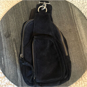 Free People Hudson Suede Sling Bag Satchel Travel Boho
